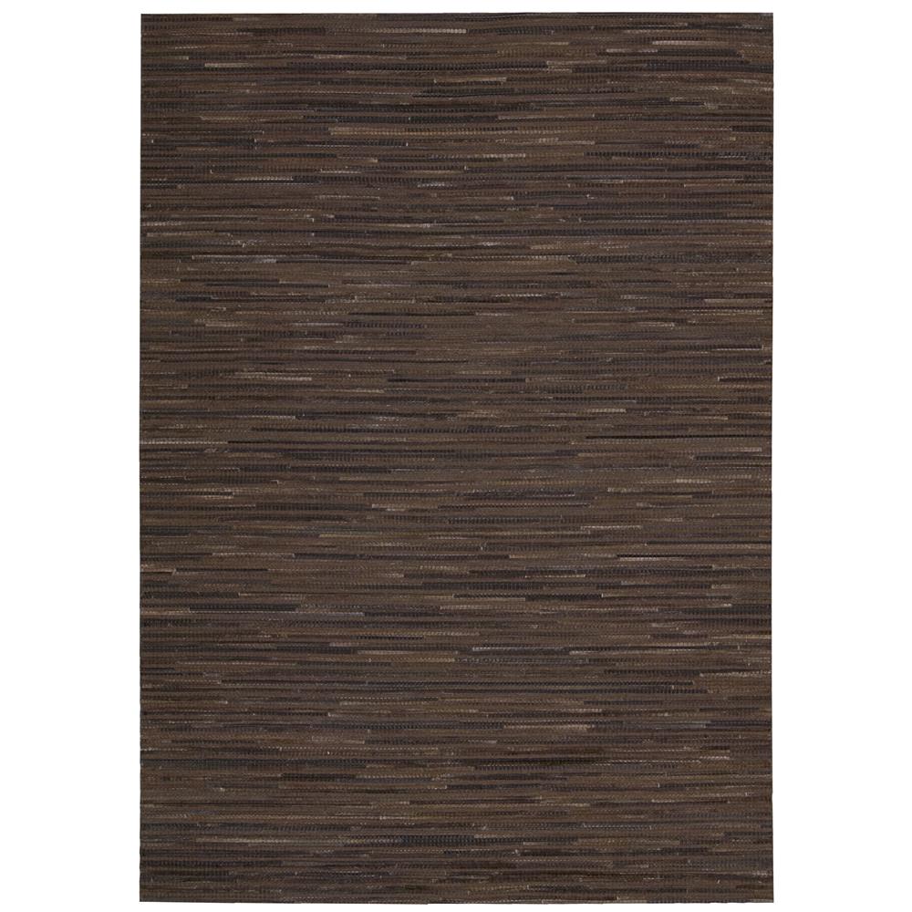 Nourison CPEL1 Capelle 5 Ft. 3 In. X 7 Ft. 4 In. Rectangle Rug in Espresso
